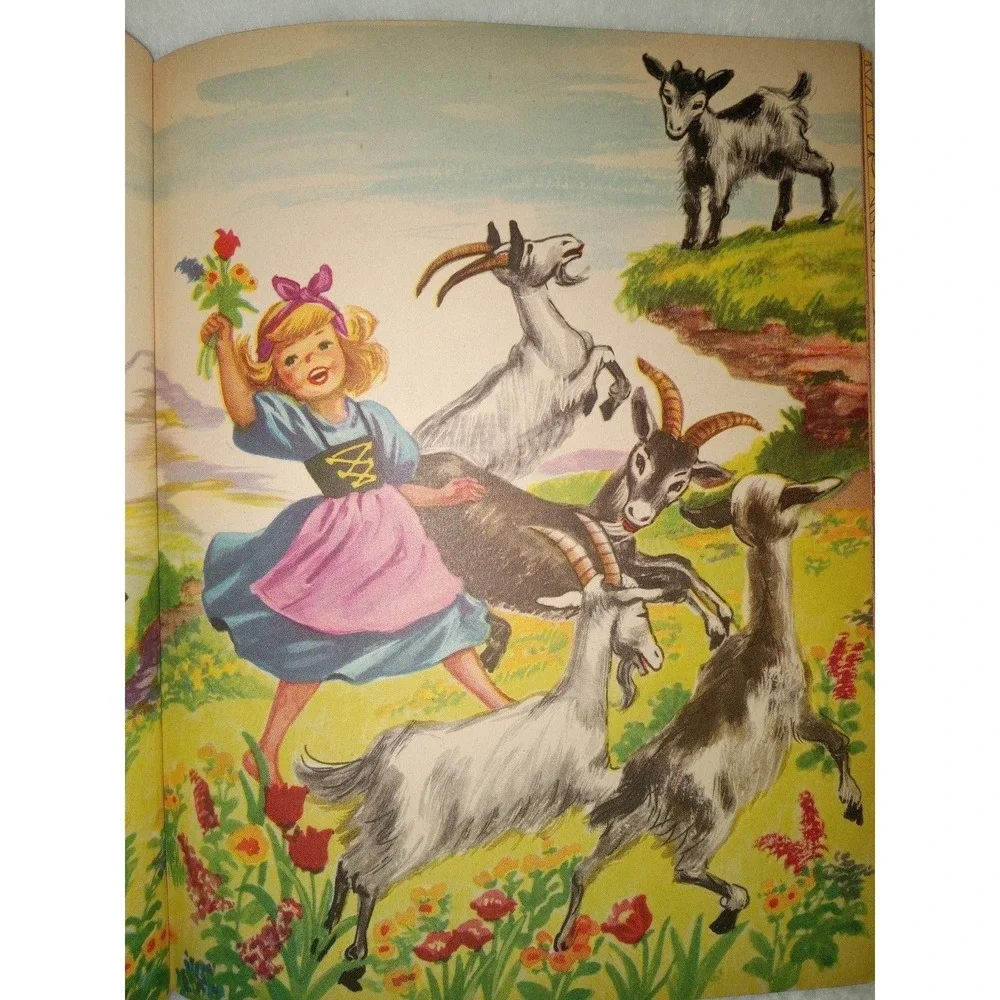 1954 1st Printing Vintage A Little‎ Golden Book Heidi